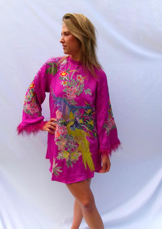 purple flower dress