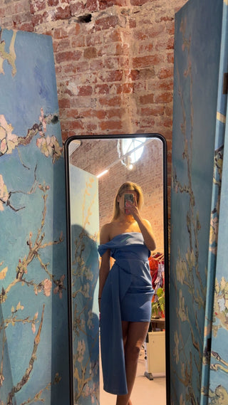 Baby bleu mini dress