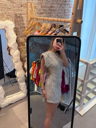 Glitter poff dress