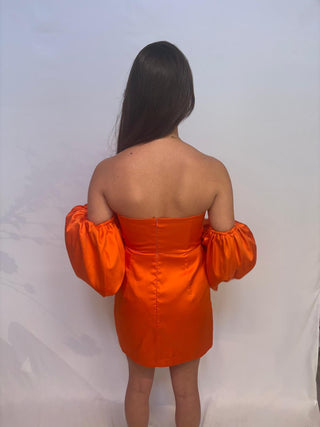 the orange poff dress 2