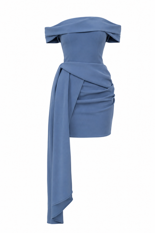Baby bleu mini dress