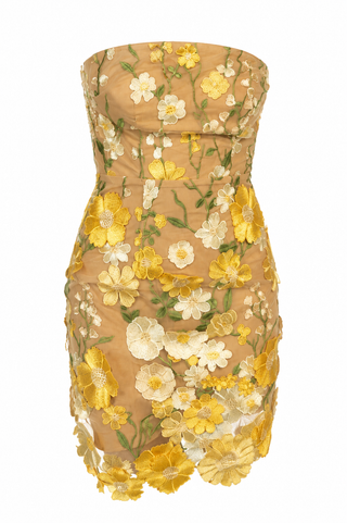 yellow flower dress