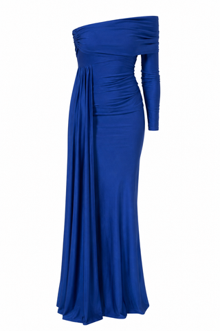 bleu long maxima dress