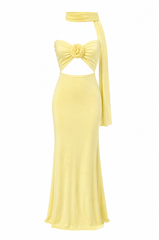 yellow bloom peppermayo dress