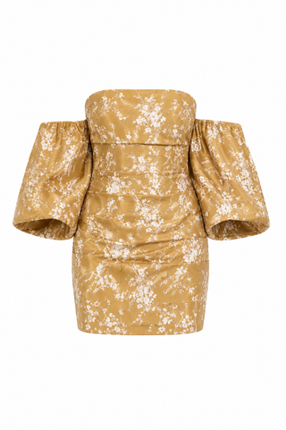 Asos brown bloom dress