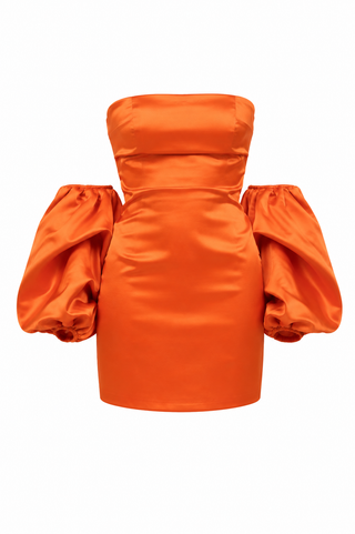 the orange poff dress 2