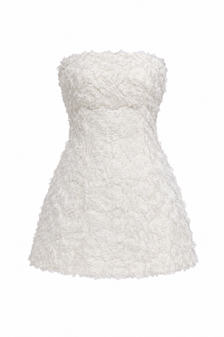 asos white strapless dress