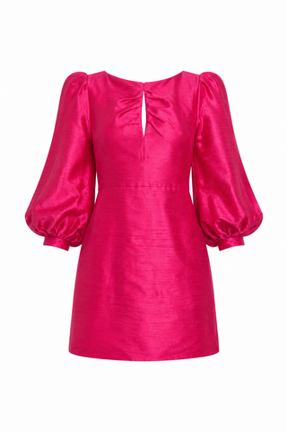 roze laagam jurk