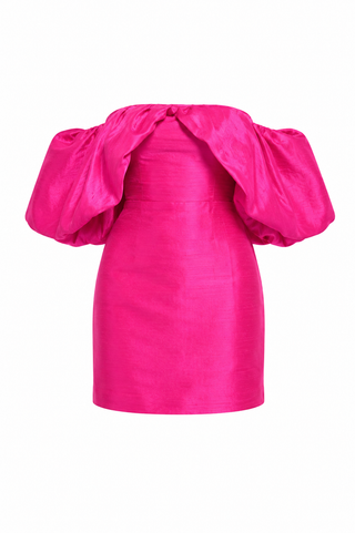 asos pink strapless dress
