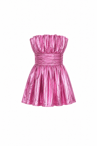the pink poff dress