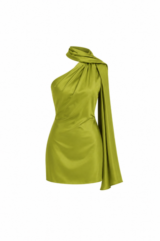 rat en boa dress green