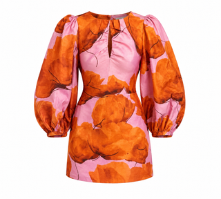 roze oranje Laagam jurk