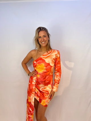 one shoulder asos dress