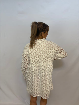 zara white flower dress