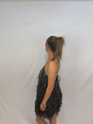 Asos black mini dress