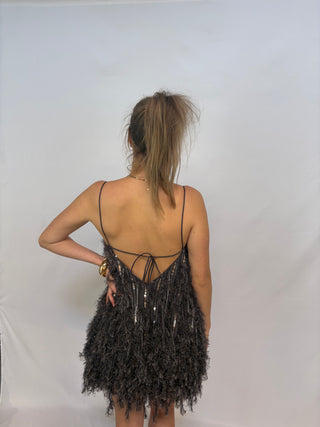 Asos black mini dress