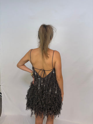 Asos black mini dress