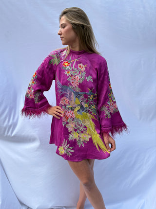 purple flower dress
