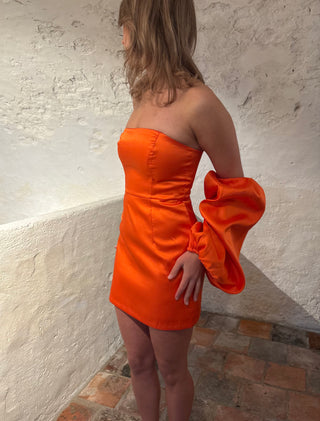 the orange poff dress 2
