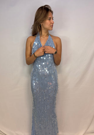 Light Blue Sequin Dress