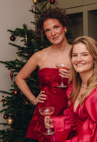 asos red strapless dress