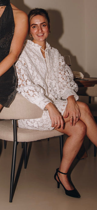 zara white flower dress