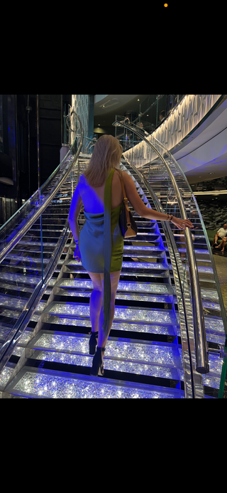 rat en boa dress green