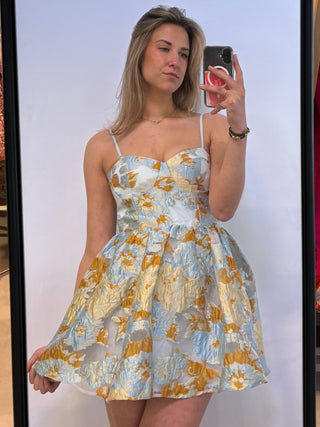 golden bleu showpo dress