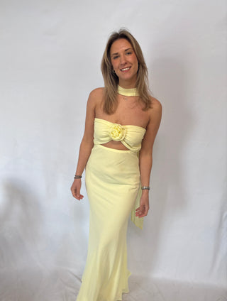 yellow bloom peppermayo dress