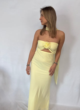 yellow bloom peppermayo dress