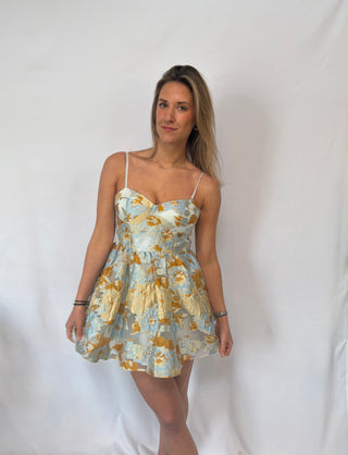 golden bleu showpo dress