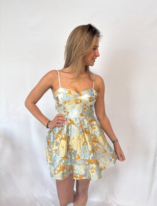 golden bleu showpo dress